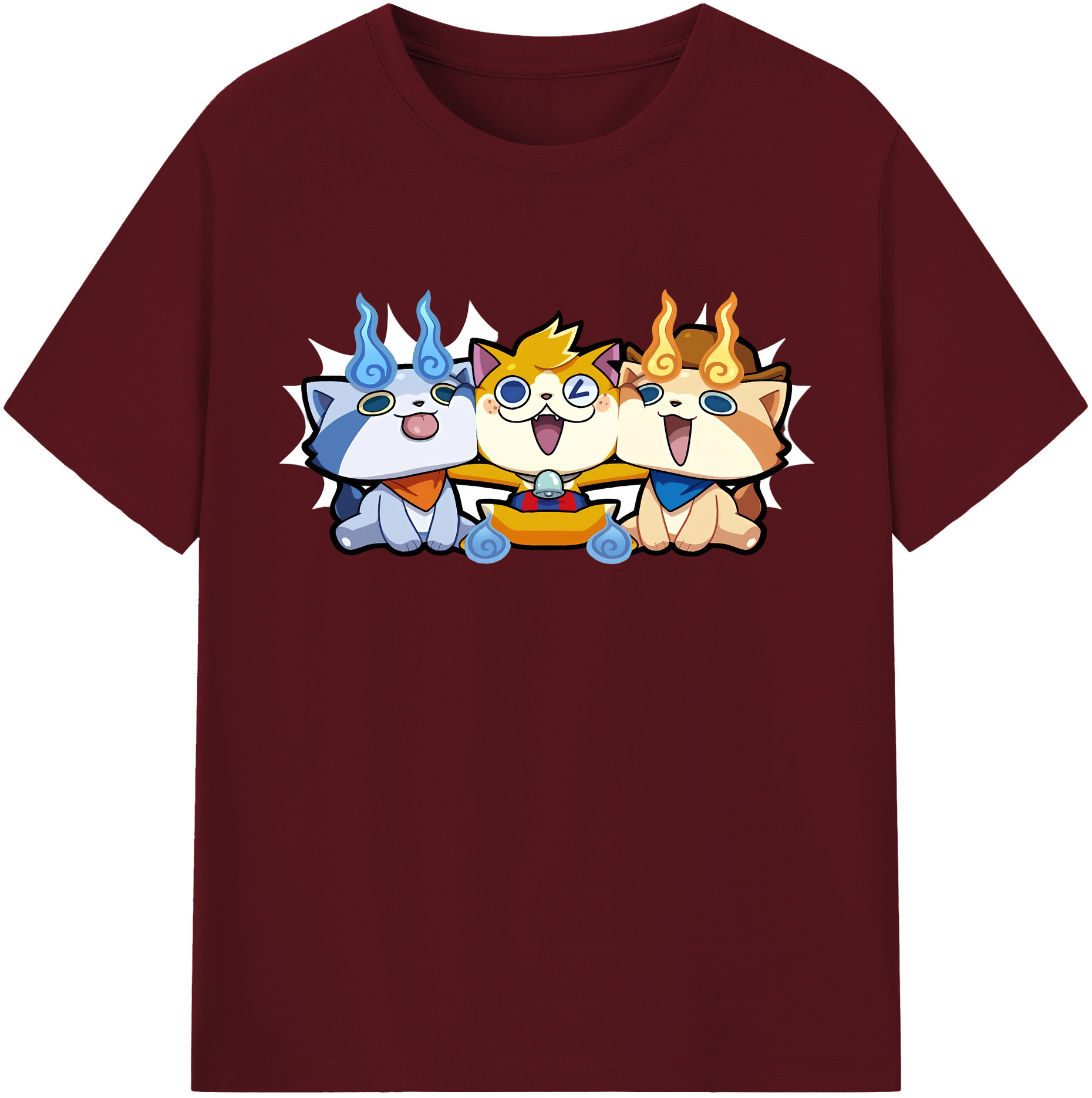 （画像用） 妖怪ウォッチ Yo-kai Watch 綿100％半袖Tシャツ（フロントプリント）
